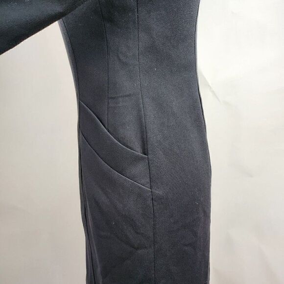 VTG Jeannene Booher 3/4 Long Sleeve V-Neck Zip Front Sheath Dress w Pockets sz S - Picture 5 of 9